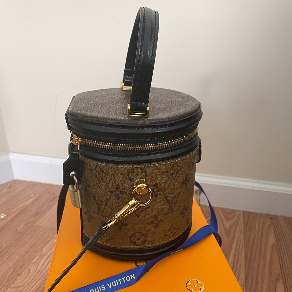 Reverse monogram Cannes bag